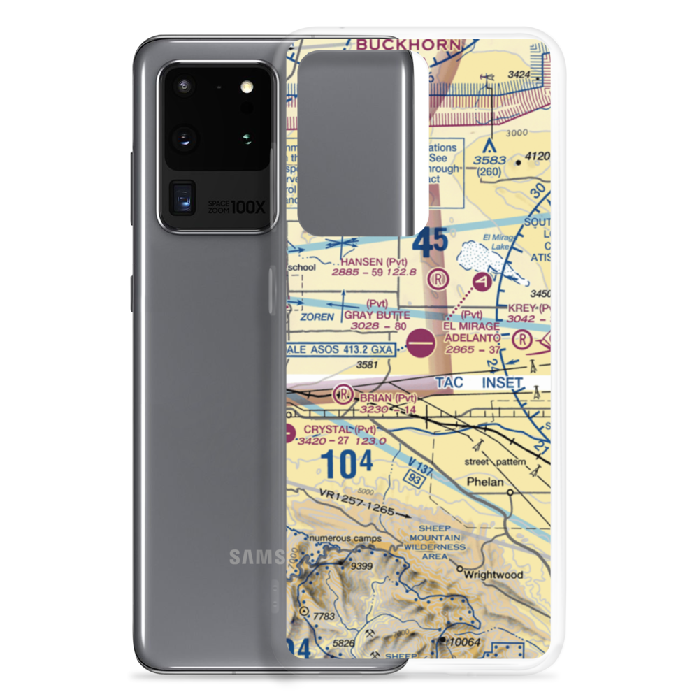 Gray Butte Field (04CA) VFR Sectional Samsung Case Samsung Galaxy S20 Ultra model shown