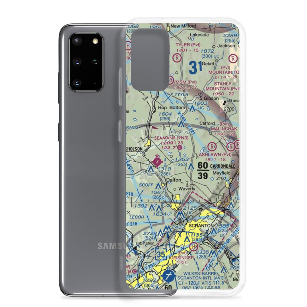 Grayce Farms Airport (PA82) VFR Sectional Samsung Case Samsung Galaxy S20 Plus model shown