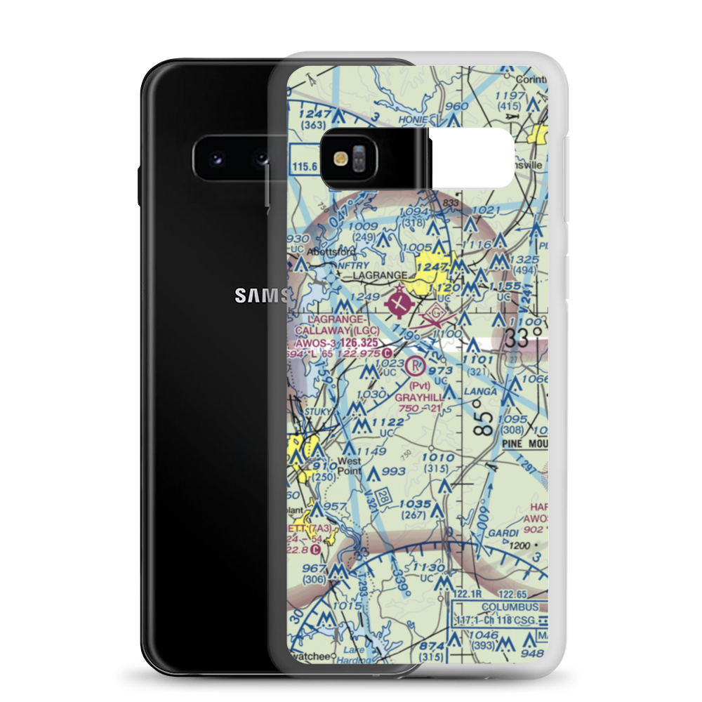 Grayhill Airport (GA98) VFR Sectional Samsung Case Samsung Galaxy S10 model shown