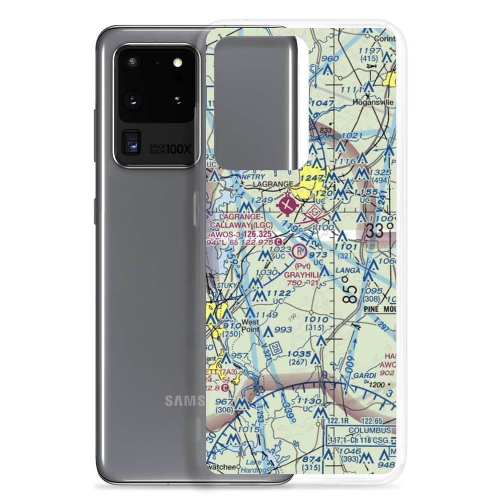 Grayhill Airport (GA98) VFR Sectional Samsung Case Samsung Galaxy S20 Ultra model shown