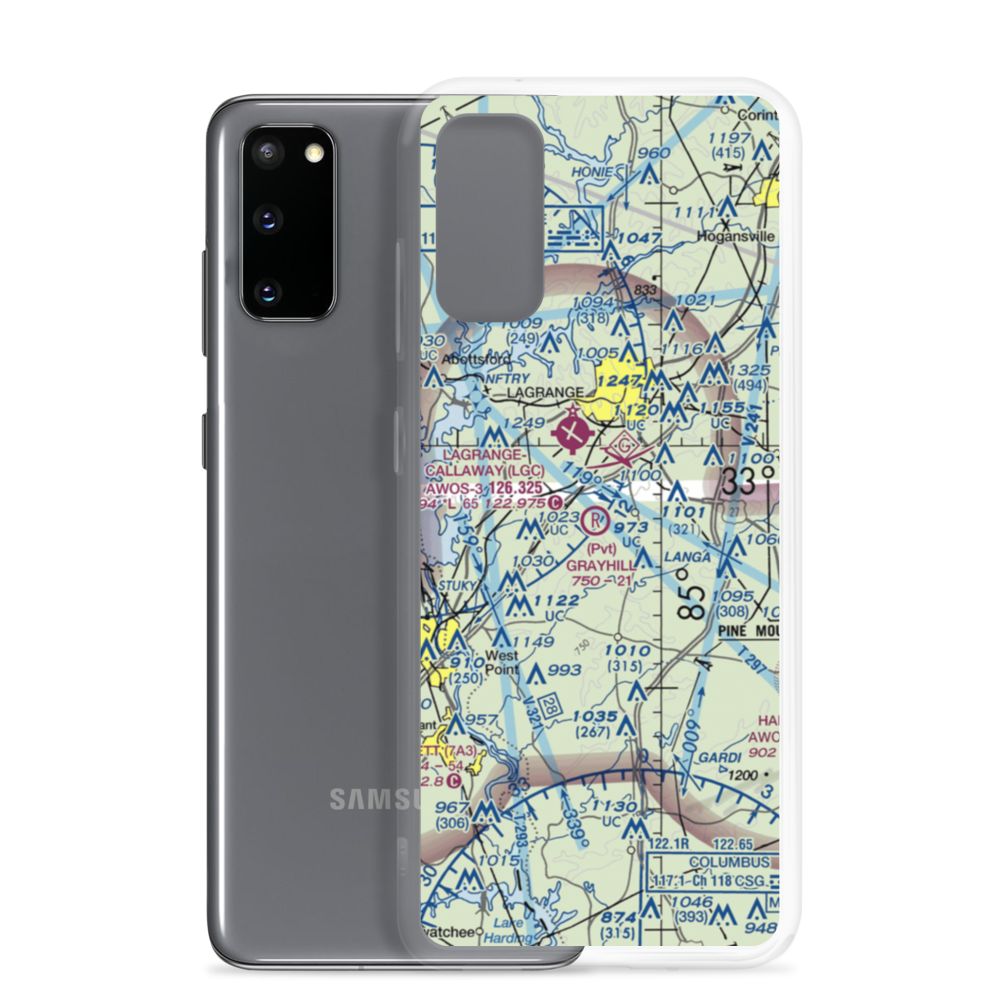 Grayhill Airport (GA98) VFR Sectional Samsung Case Samsung Galaxy S20 model shown