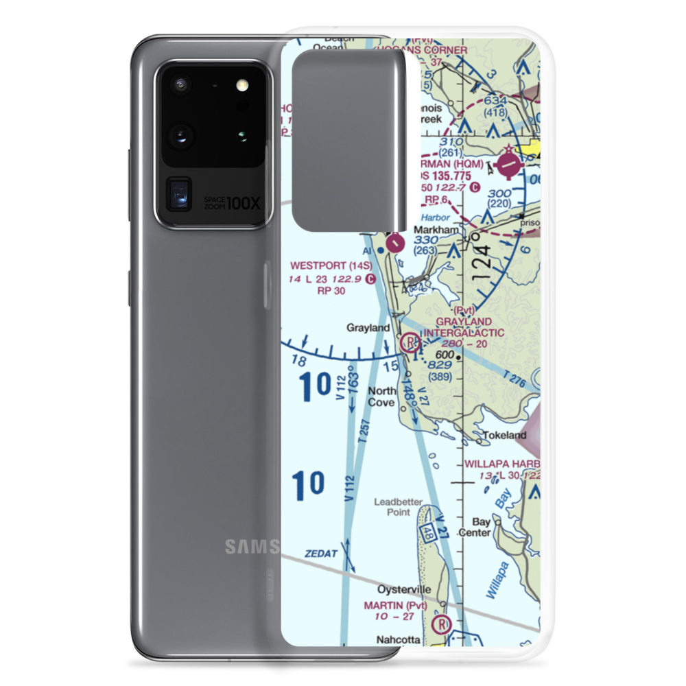 Grayland Intergalactic Airport (43IG) VFR Sectional Samsung Case Samsung Galaxy S20 Ultra model shown