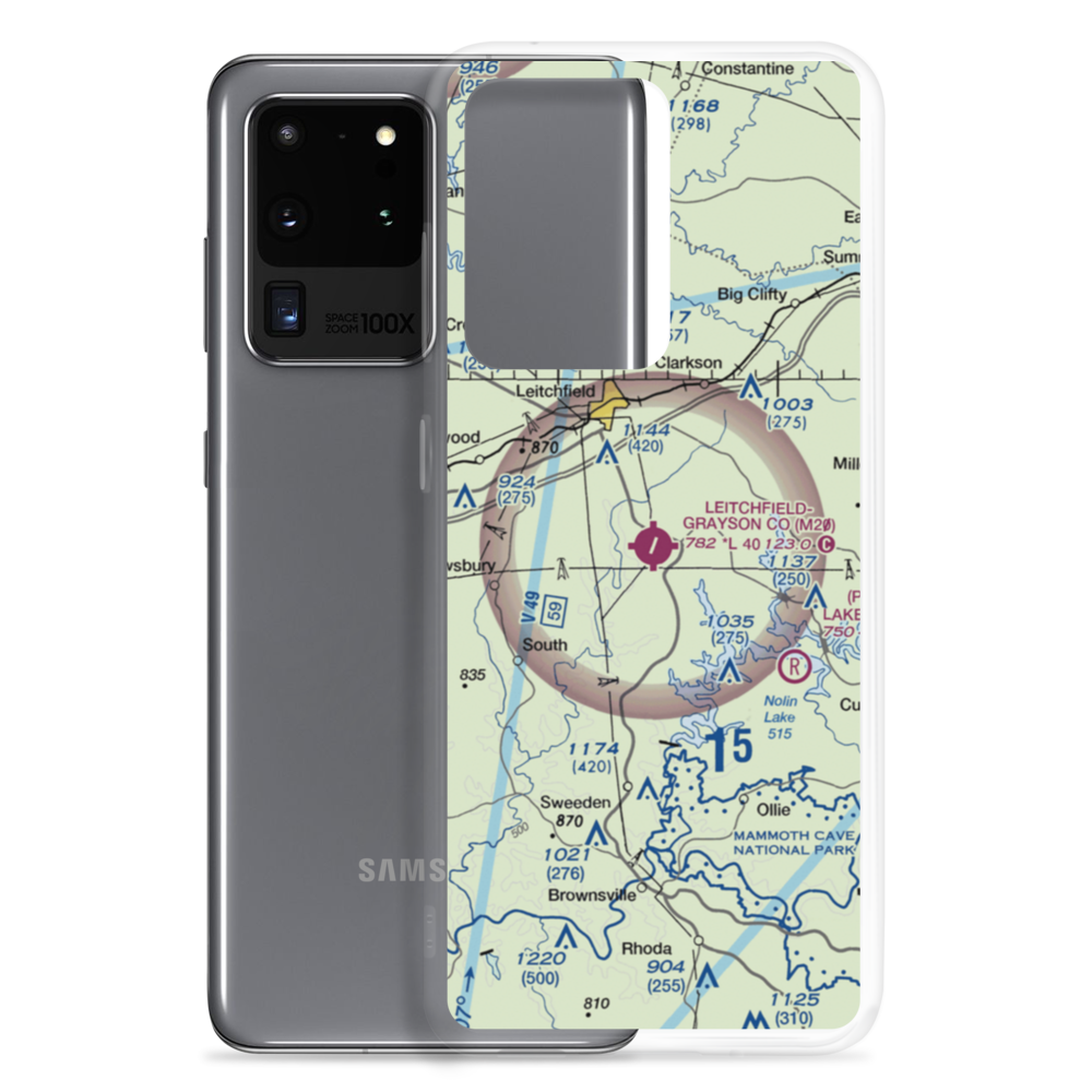 Grayson County Airport (M20) VFR Sectional Samsung Case Samsung Galaxy S20 Ultra model shown