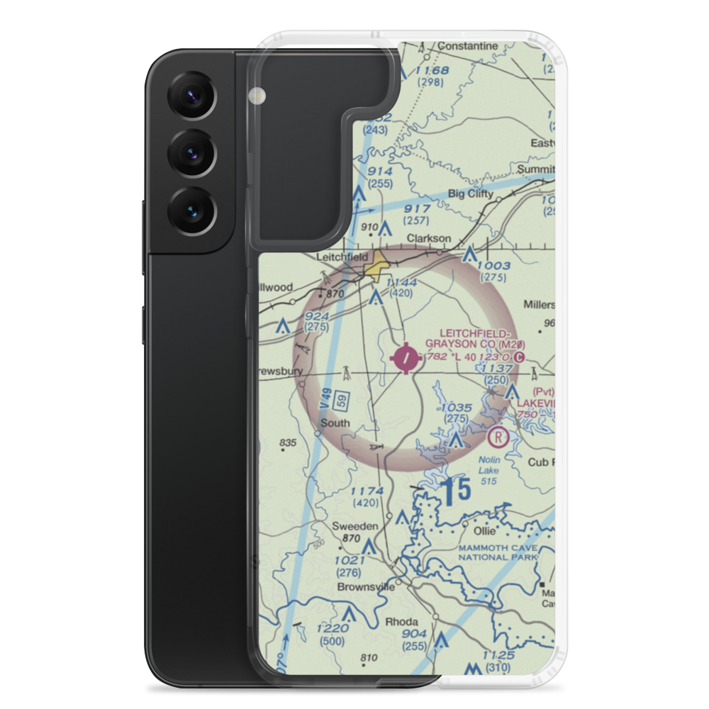 Grayson County Airport (M20) VFR Sectional Samsung Case Samsung Galaxy S22 Plus model shown