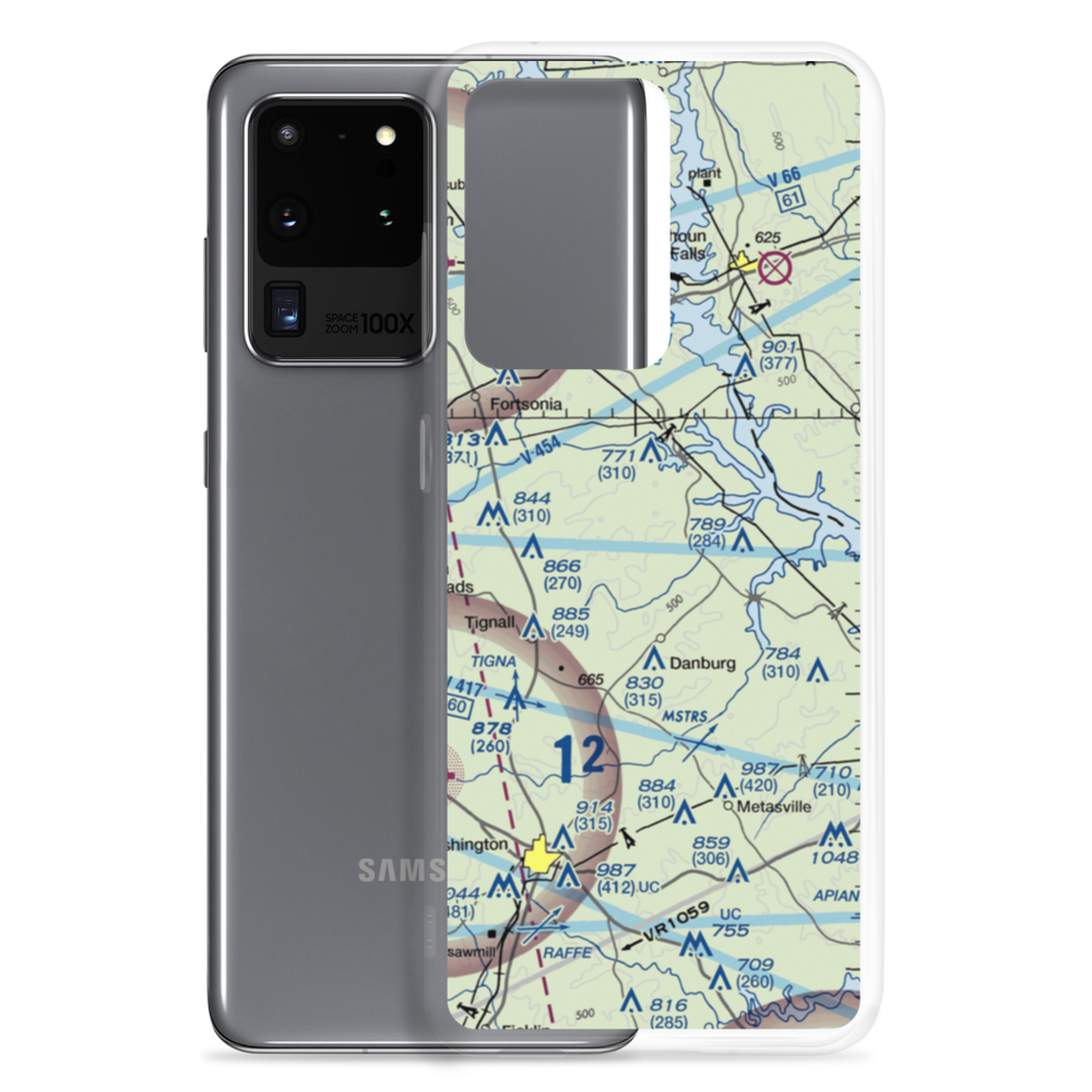 Great Oaks Airport (69GE) VFR Sectional Samsung Case Samsung Galaxy S20 Ultra model shown