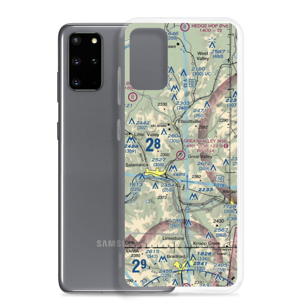Great Valley Airport (N56) VFR Sectional Samsung Case Samsung Galaxy S20 Plus model shown