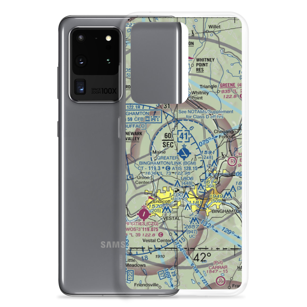 Greater Binghamton/Edwin A Link field (BGM) VFR Sectional Samsung Case Samsung Galaxy S20 Ultra model shown