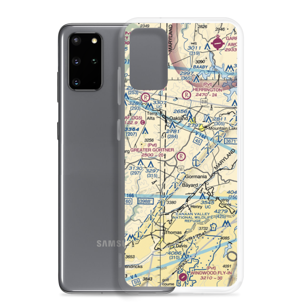 Greater Gortner Airport (2MD8) VFR Sectional Samsung Case Samsung Galaxy S20 Plus model shown