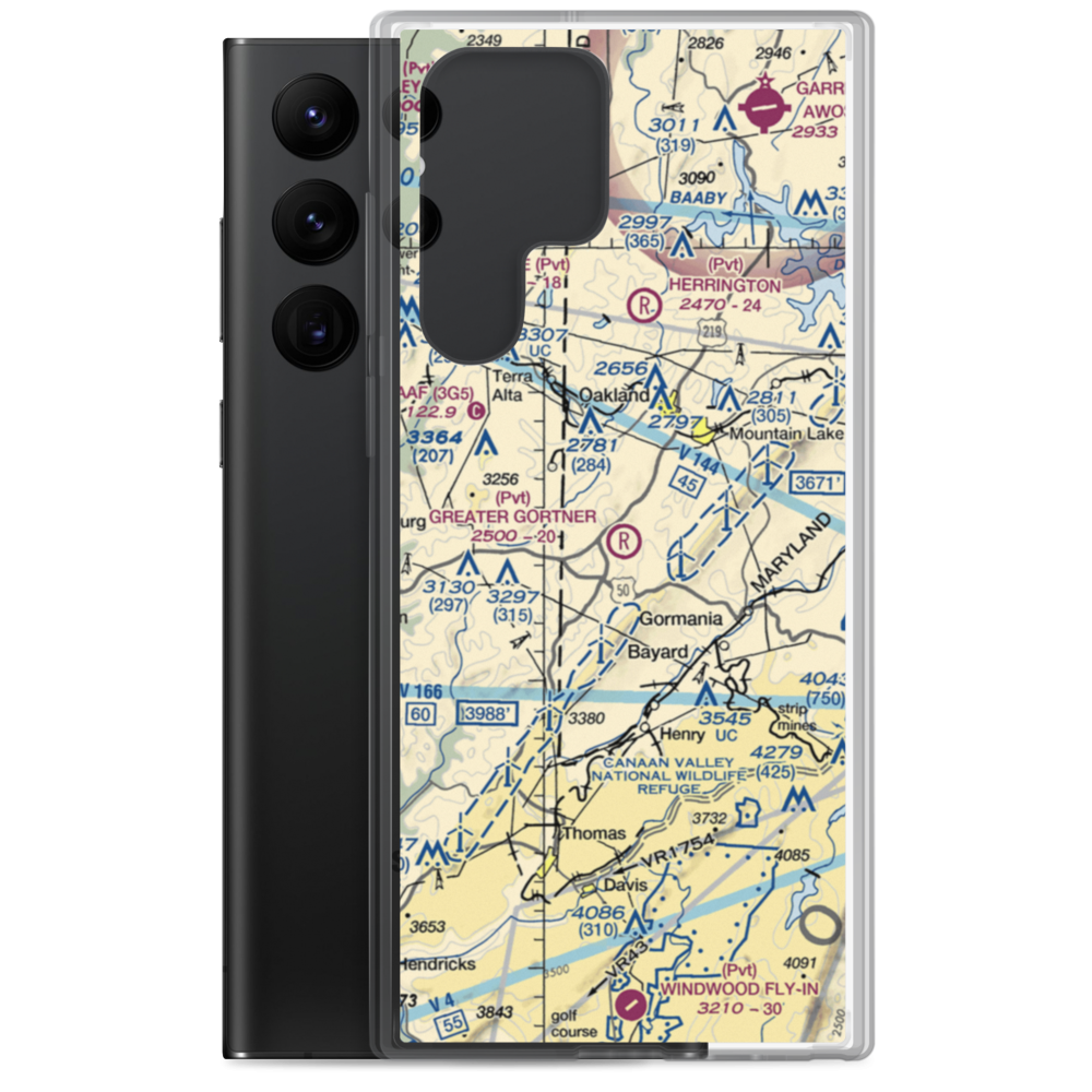 Greater Gortner Airport (2MD8) VFR Sectional Samsung Case Samsung Galaxy S22 Ultra model shown