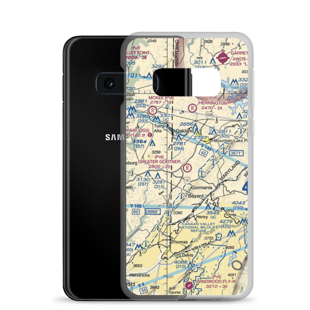 Greater Gortner Airport (2MD8) VFR Sectional Samsung Case Samsung Galaxy S10e model shown