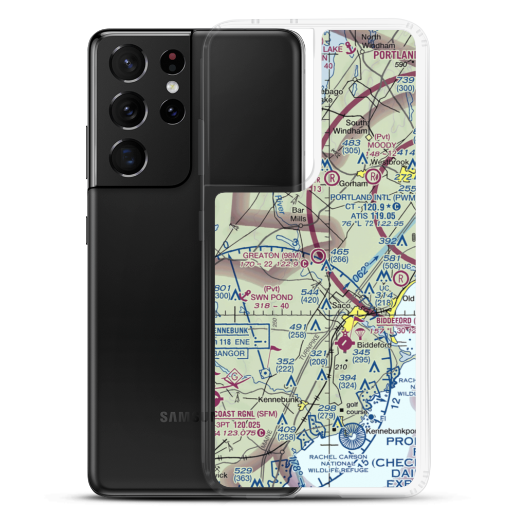 Greaton Airfield (98M) VFR Sectional Samsung Case Samsung Galaxy S21 Ultra model shown