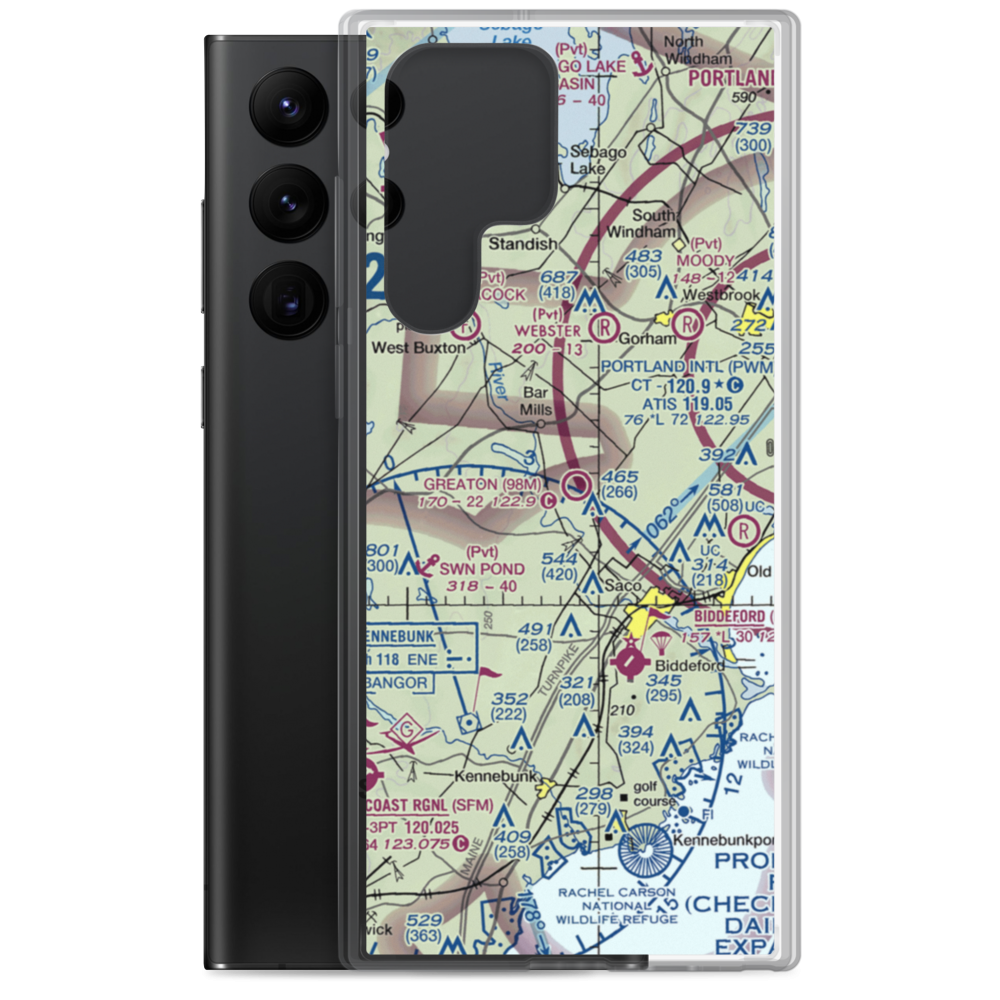 Greaton Airfield (98M) VFR Sectional Samsung Case Samsung Galaxy S22 Ultra model shown
