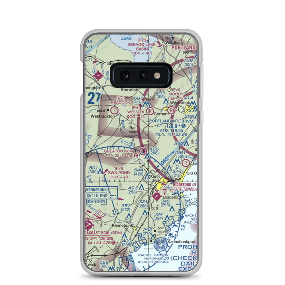 Greaton Airfield (98M) VFR Sectional Samsung Case Samsung Galaxy S10e model shown
