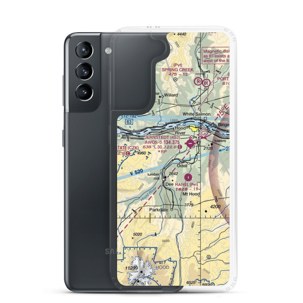 Green Acres Air Park (7OR6) VFR Sectional Samsung Case Samsung Galaxy S21 model shown