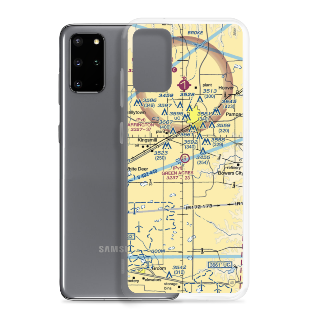 Green Acres Airfield (XS28) VFR Sectional Samsung Case Samsung Galaxy S20 Plus model shown