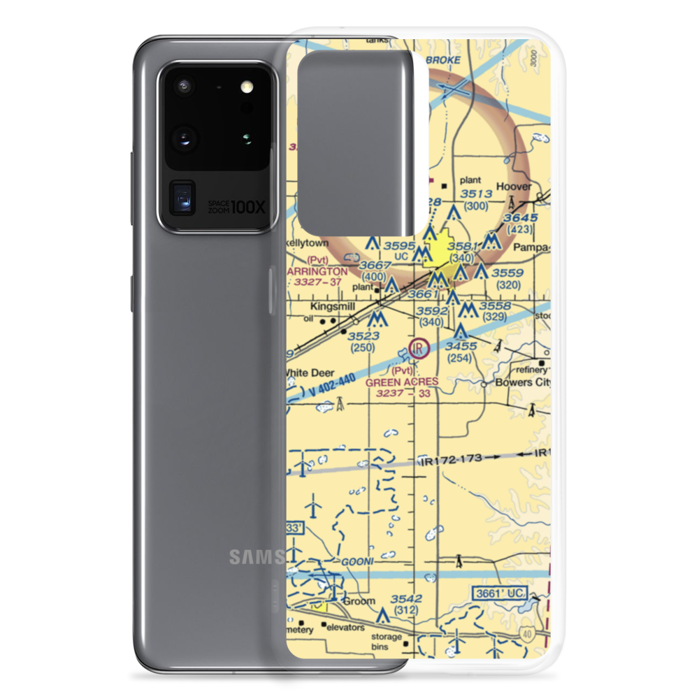 Green Acres Airfield (XS28) VFR Sectional Samsung Case Samsung Galaxy S20 Ultra model shown