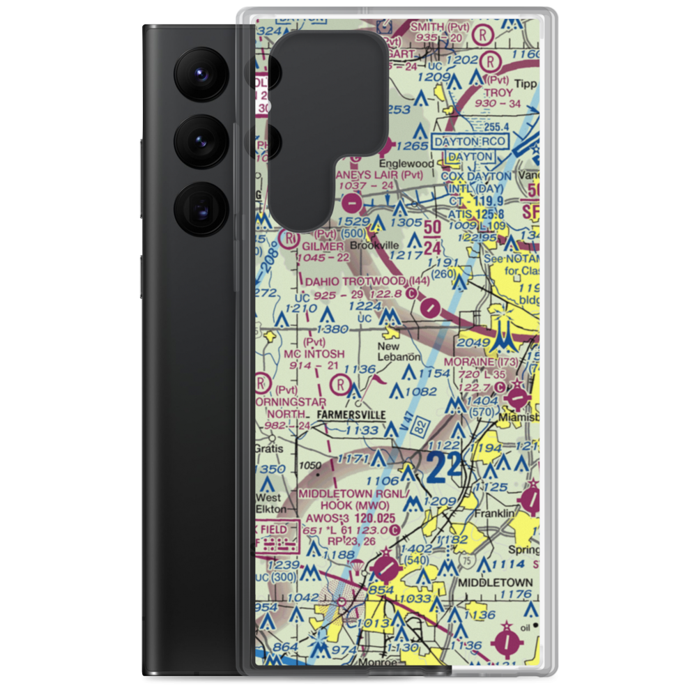 Green Acres Airport (06OI) VFR Sectional Samsung Case Samsung Galaxy S22 Ultra model shown