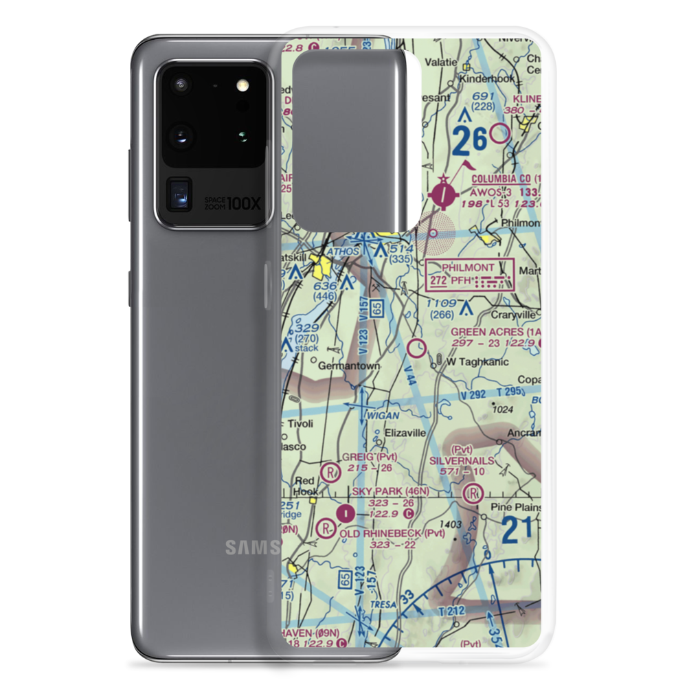 Green Acres Airport (1A1) VFR Sectional Samsung Case Samsung Galaxy S20 Ultra model shown
