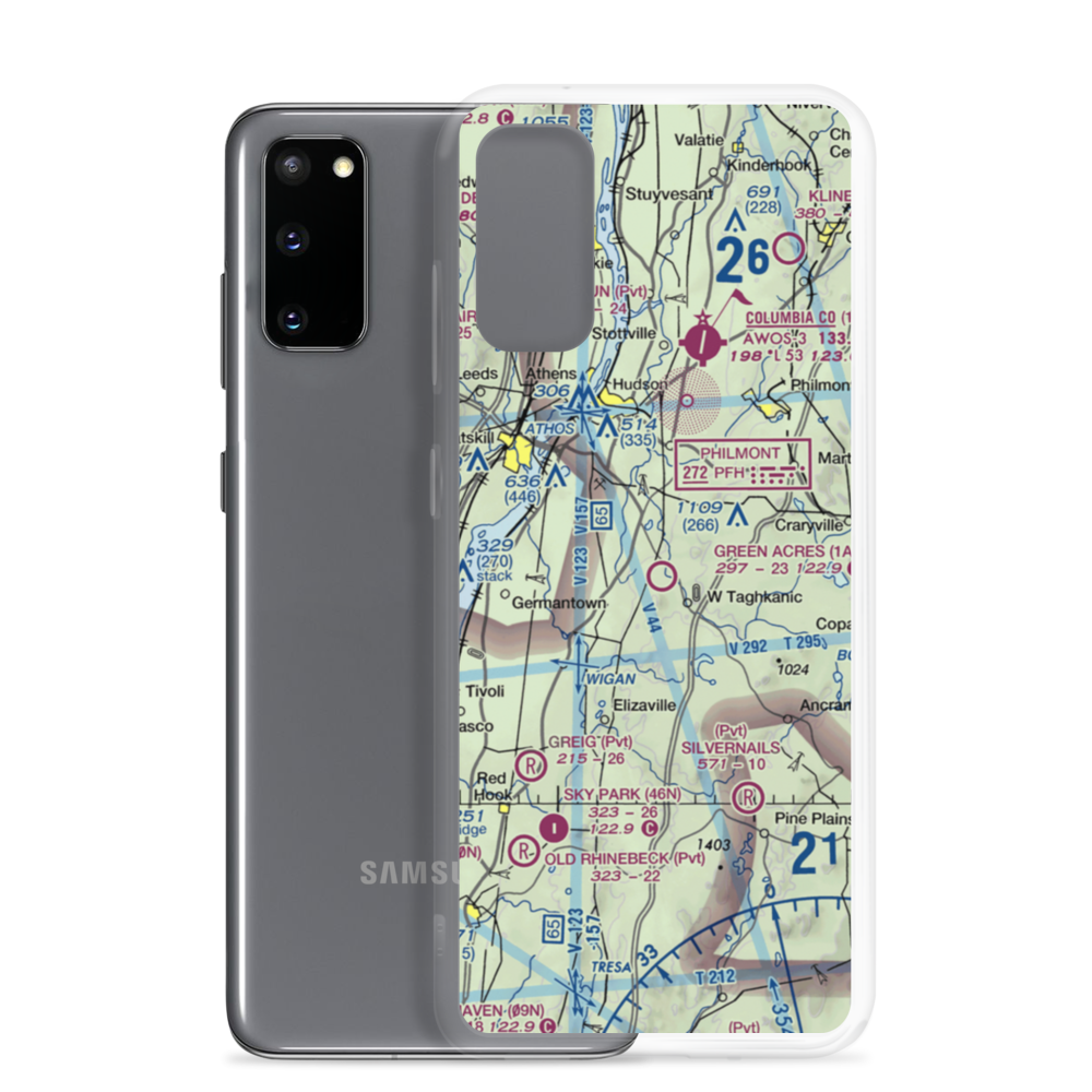 Green Acres Airport (1A1) VFR Sectional Samsung Case Samsung Galaxy S20 model shown