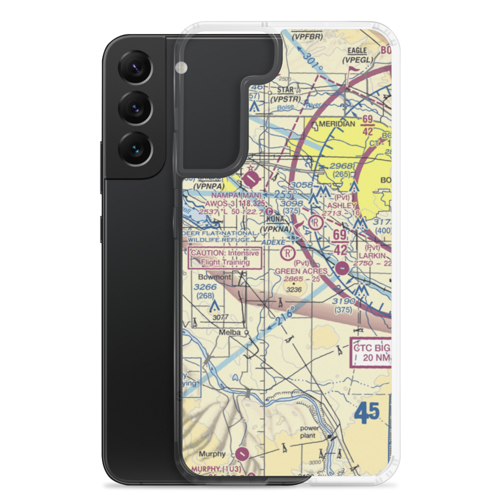 Green Acres Airport (ID68) VFR Sectional Samsung Case Samsung Galaxy S22 Plus model shown