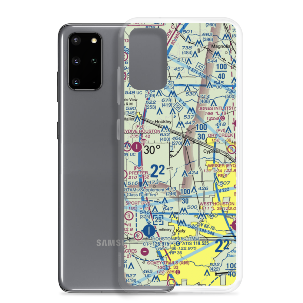 Green Acres Airport (TA90) VFR Sectional Samsung Case Samsung Galaxy S20 Plus model shown