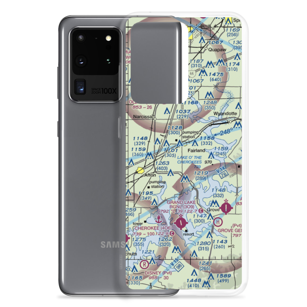 Green Country Airpark (69OK) VFR Sectional Samsung Case Samsung Galaxy S20 Ultra model shown