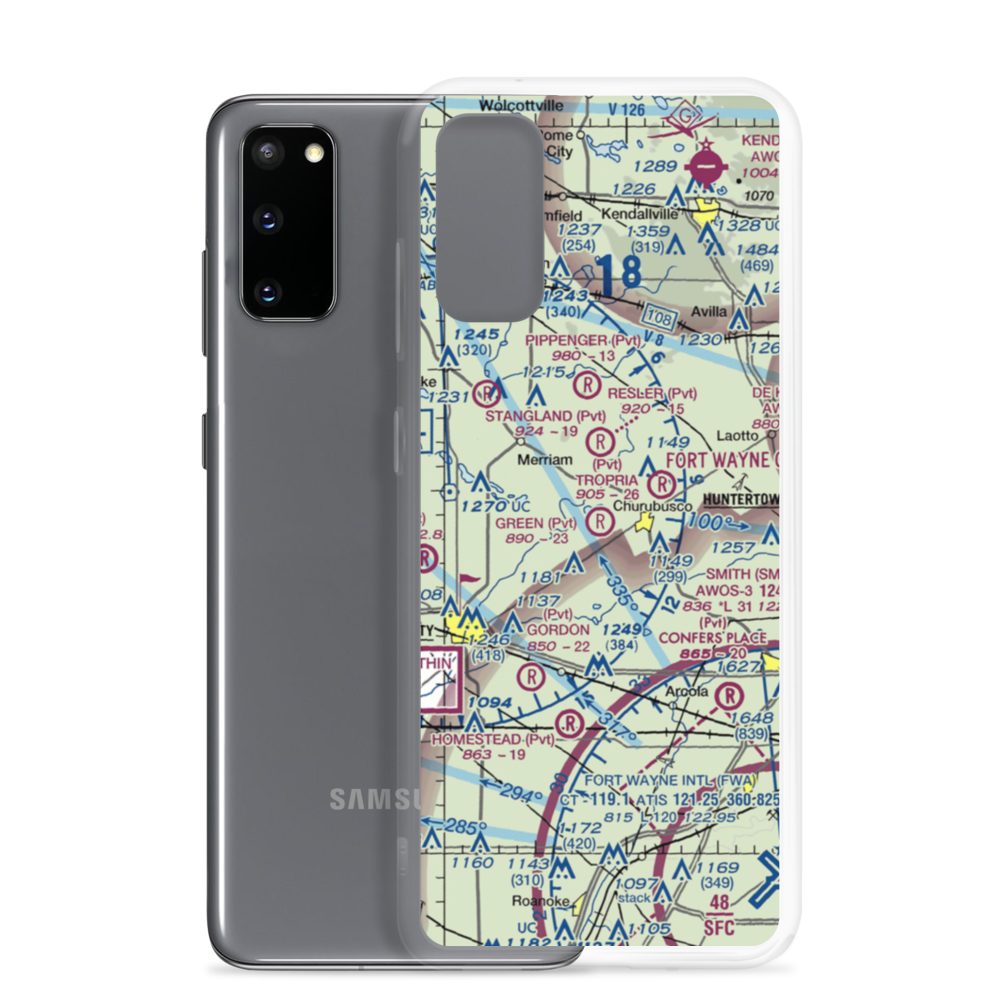 Green Field (9IN8) VFR Sectional Samsung Case Samsung Galaxy S20 model shown