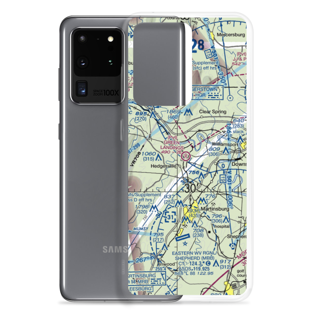 Green Landings Airport (WV22) VFR Sectional Samsung Case Samsung Galaxy S20 Ultra model shown
