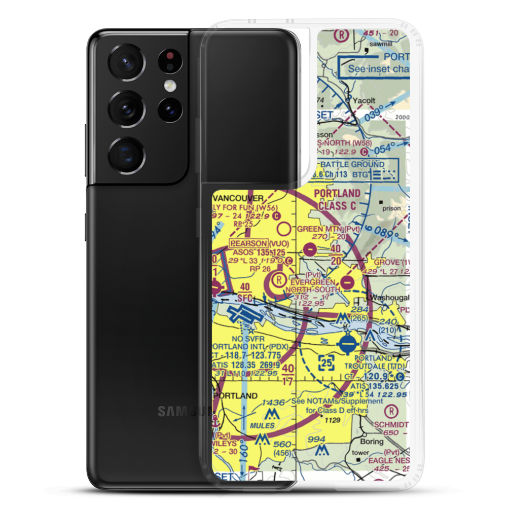 Green Mountain STOLport (WA67) VFR Sectional Samsung Case Samsung Galaxy S21 Ultra model shown