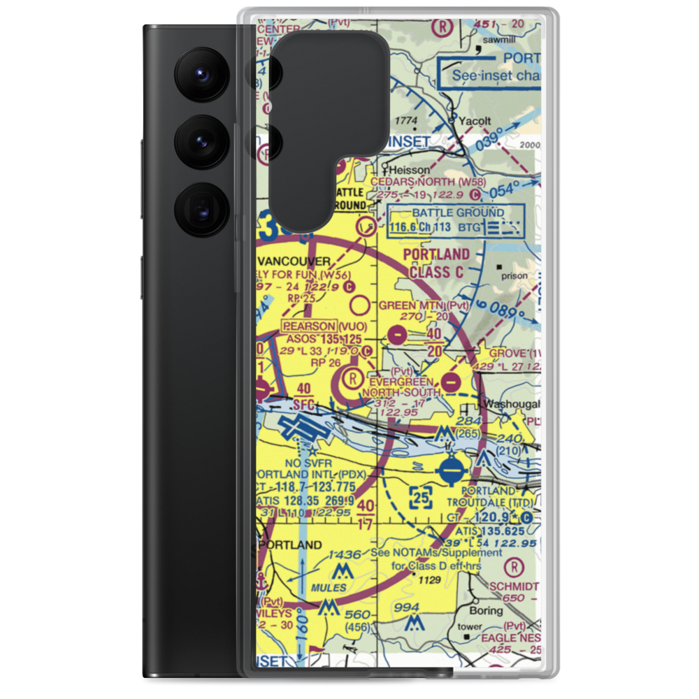 Green Mountain STOLport (WA67) VFR Sectional Samsung Case Samsung Galaxy S22 Ultra model shown