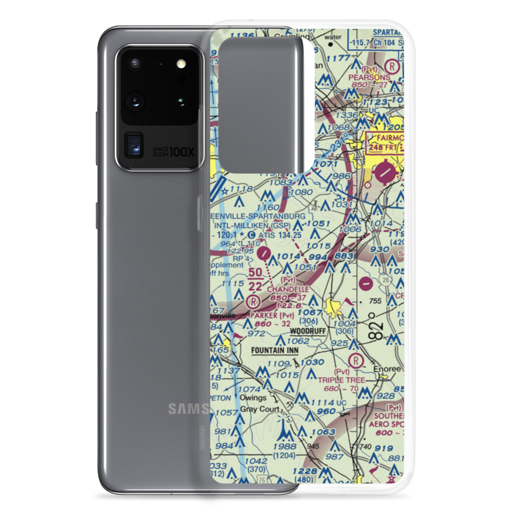 Green Pond Airport (SC39) VFR Sectional Samsung Case Samsung Galaxy S20 Ultra model shown