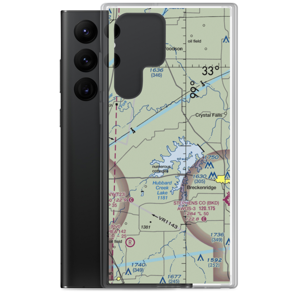 Green Ranch Airport (TX36) VFR Sectional Samsung Case Samsung Galaxy S22 Ultra model shown