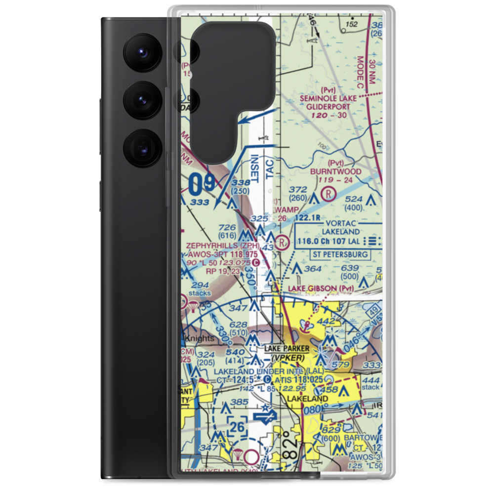 Green Swamp Aerodrome (FD33) VFR Sectional Samsung Case Samsung Galaxy S22 Ultra model shown