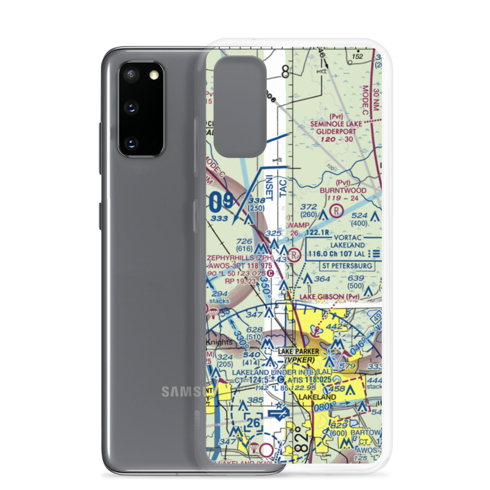 Green Swamp Aerodrome (FD33) VFR Sectional Samsung Case Samsung Galaxy S20 model shown