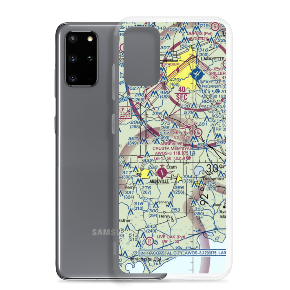 Greene Air Park (97LA) VFR Sectional Samsung Case Samsung Galaxy S20 Plus model shown