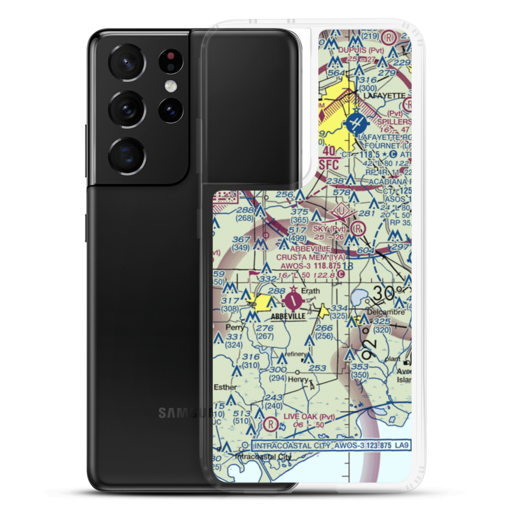 Greene Air Park (97LA) VFR Sectional Samsung Case Samsung Galaxy S21 Ultra model shown