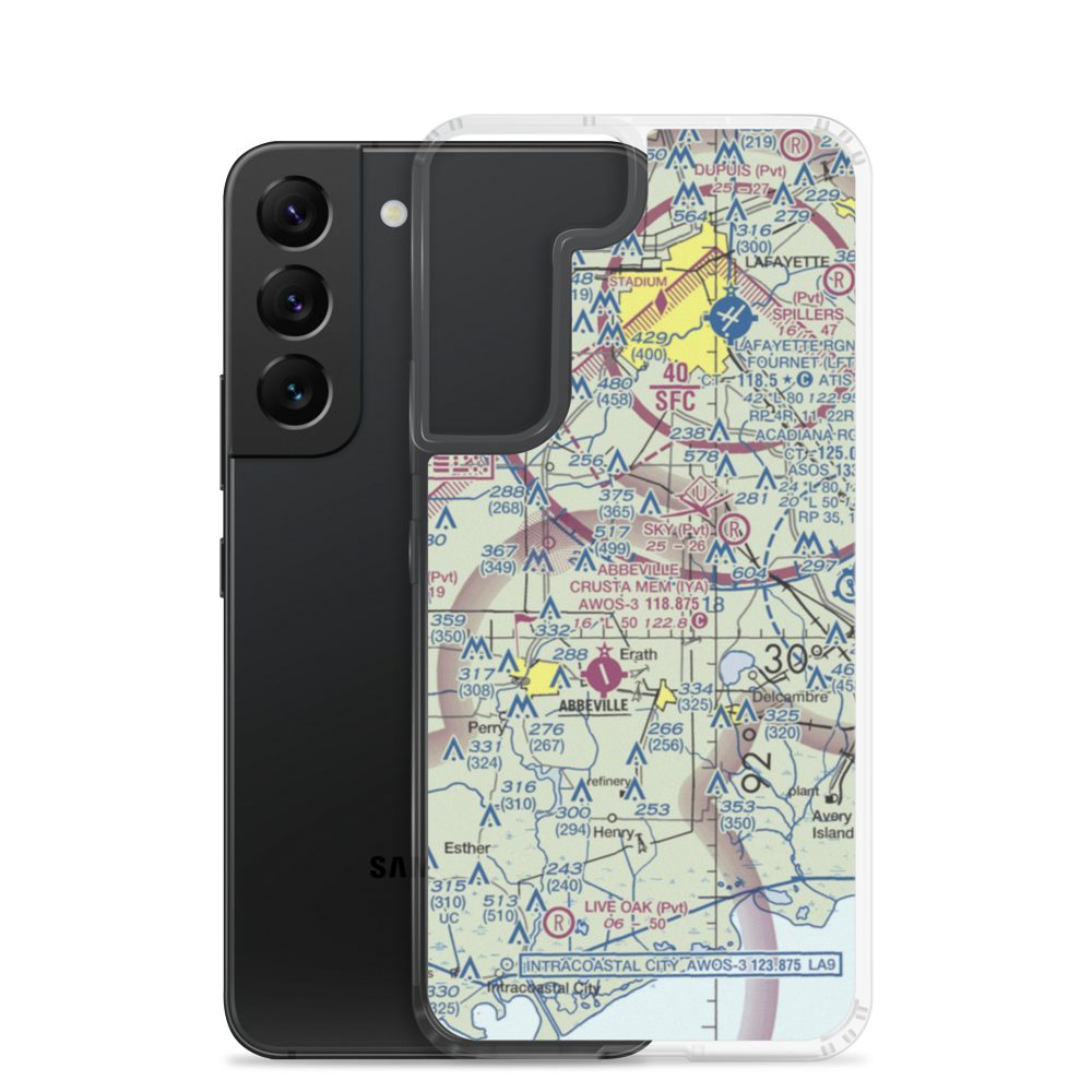 Greene Air Park (97LA) VFR Sectional Samsung Case Samsung Galaxy S22 model shown