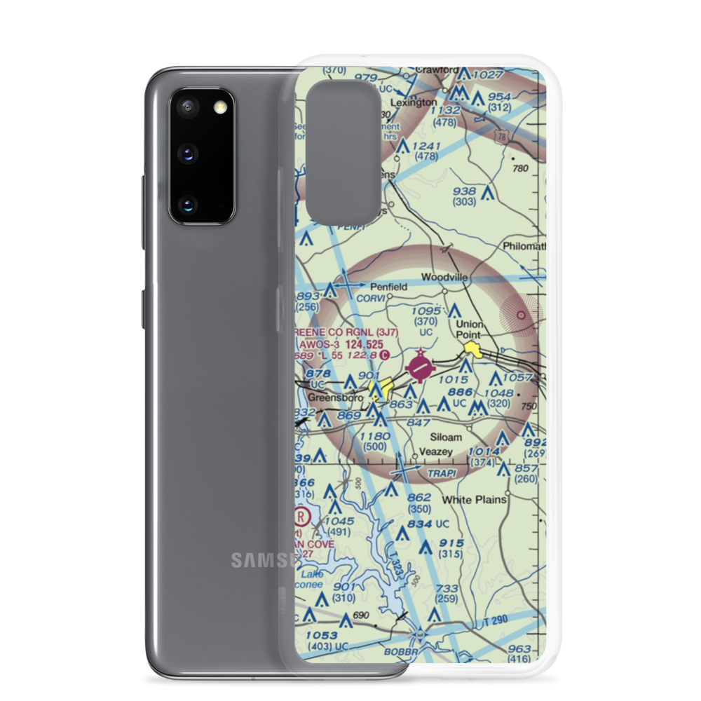 Greene County Regional Airport (3J7) VFR Sectional Samsung Case Samsung Galaxy S20 model shown