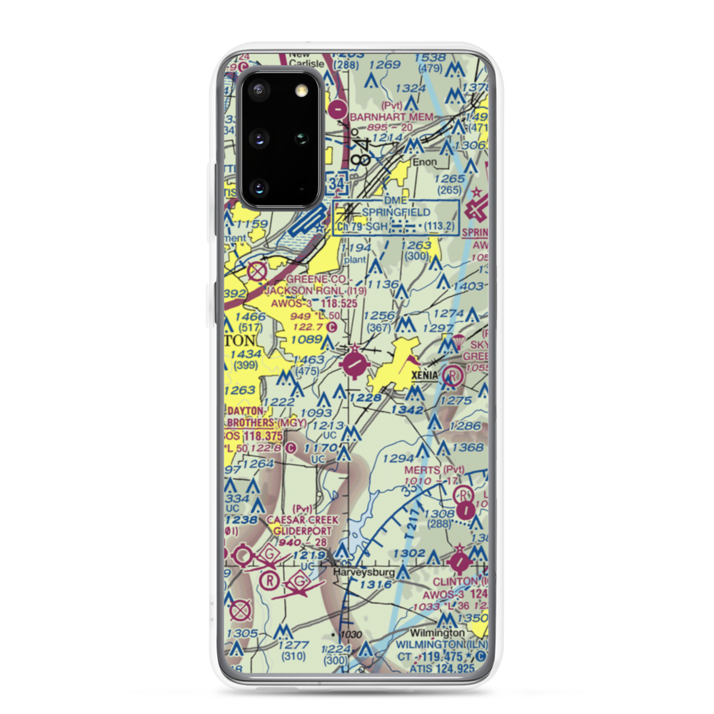 Greene County-Lewis A. Jackson Regional Airport (I19) VFR Sectional Samsung Case Samsung Galaxy S20 Plus model shown