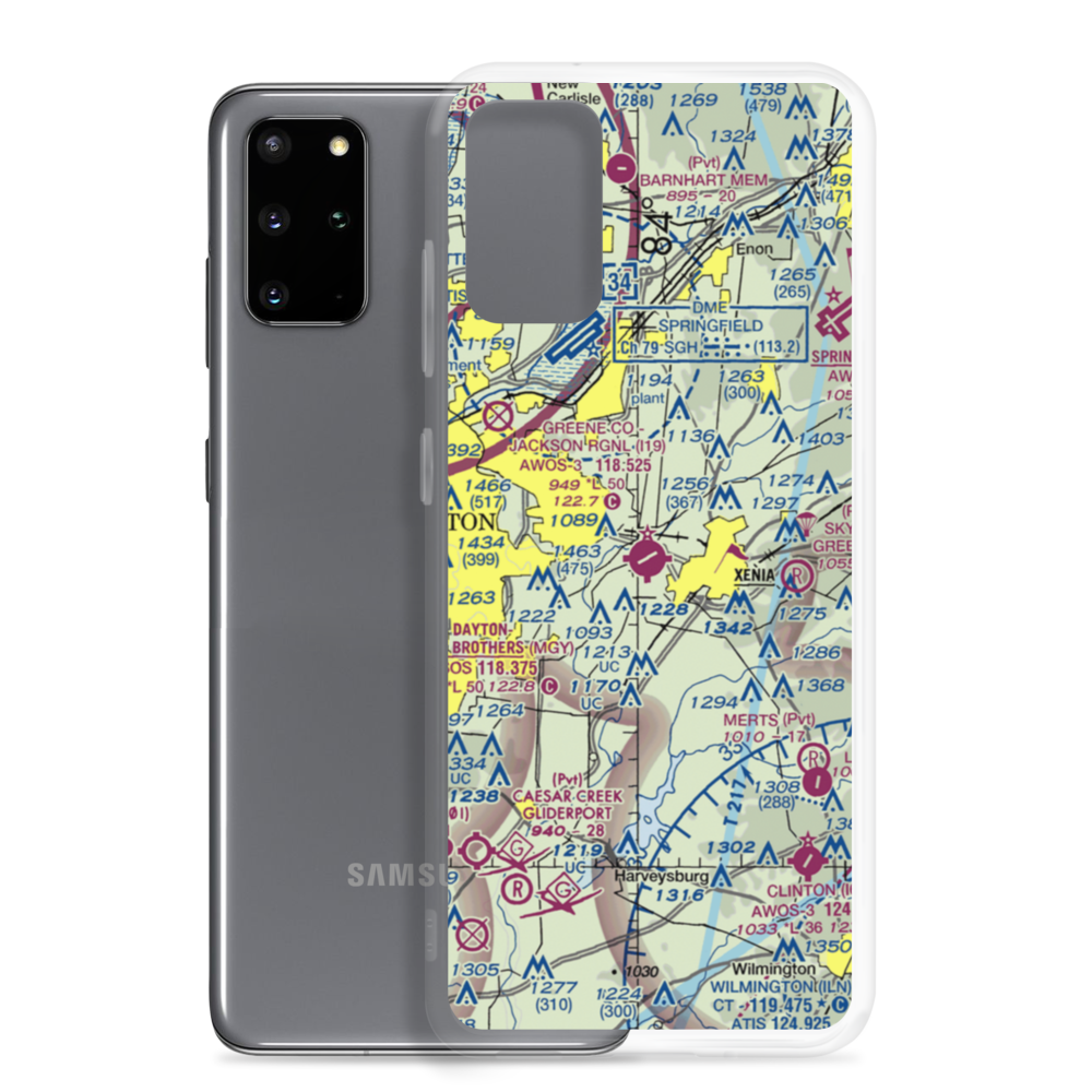 Greene County-Lewis A. Jackson Regional Airport (I19) VFR Sectional Samsung Case Samsung Galaxy S20 Plus model shown