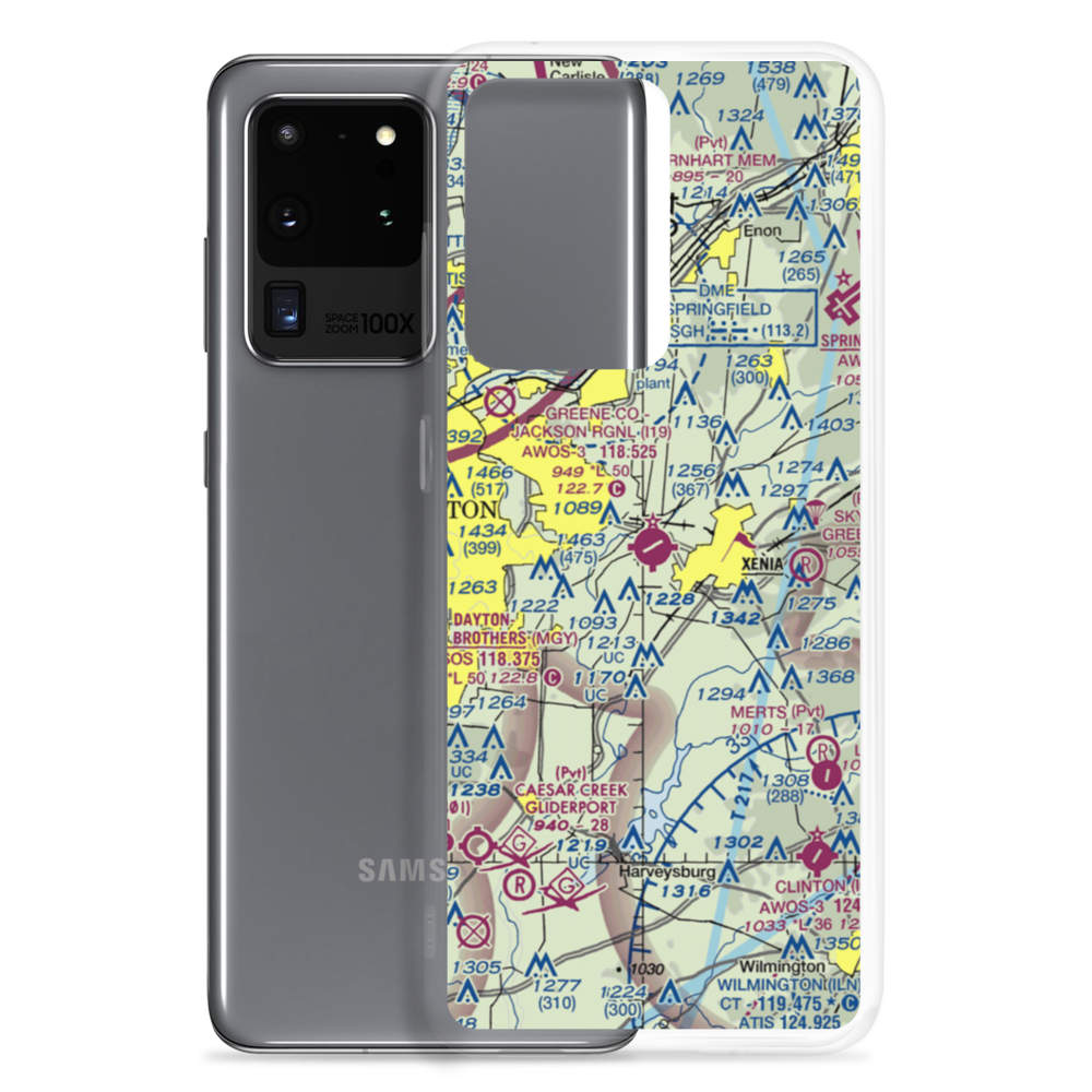 Greene County-Lewis A. Jackson Regional Airport (I19) VFR Sectional Samsung Case Samsung Galaxy S20 Ultra model shown