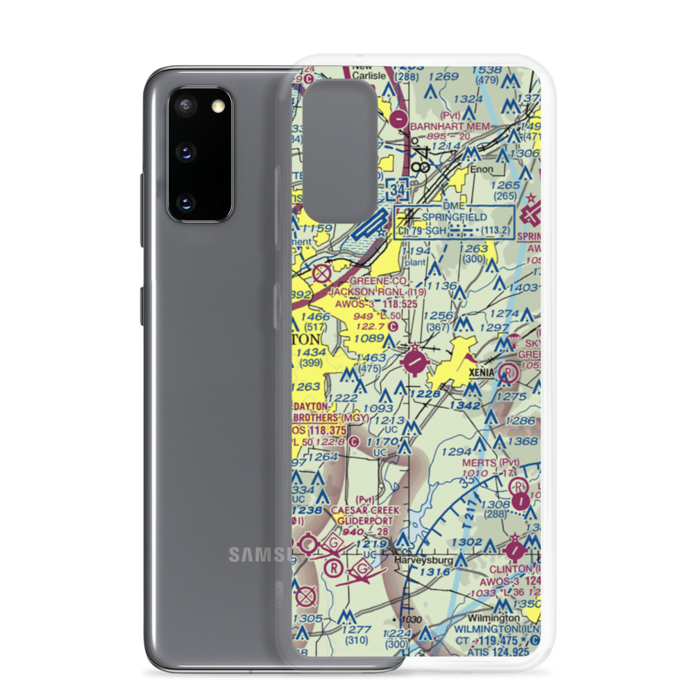 Greene County-Lewis A. Jackson Regional Airport (I19) VFR Sectional Samsung Case Samsung Galaxy S20 model shown