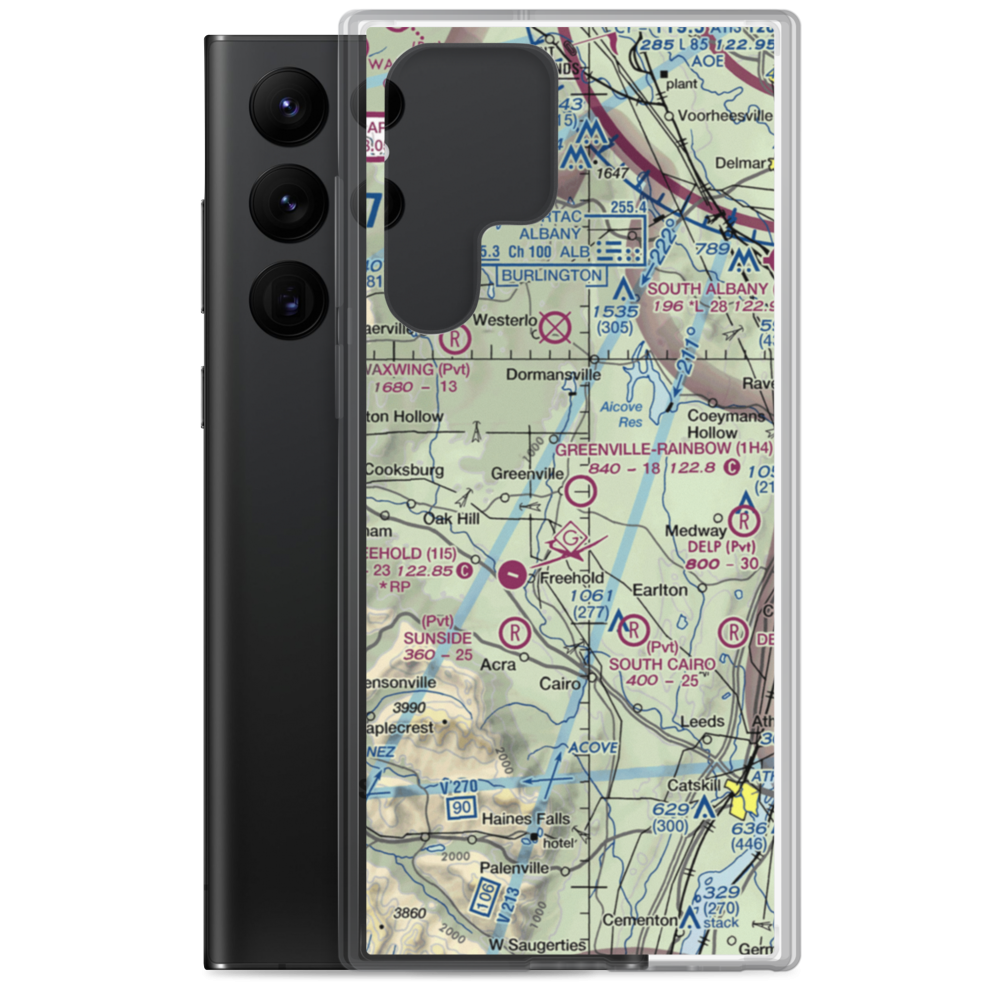 Greenville-Rainbow Airport (1H4) VFR Sectional Samsung Case Samsung Galaxy S22 Ultra model shown