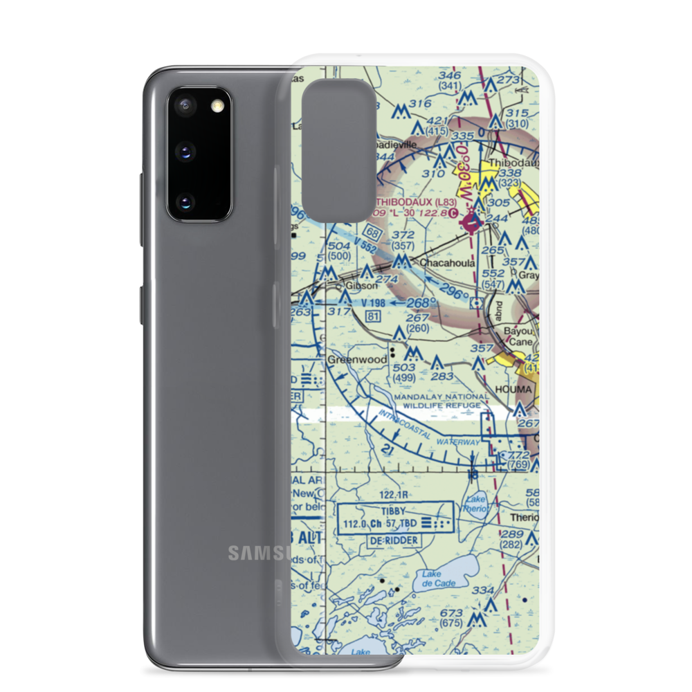 Greenwood Plantation Ultralightport (LS93) VFR Sectional Samsung Case Samsung Galaxy S20 model shown
