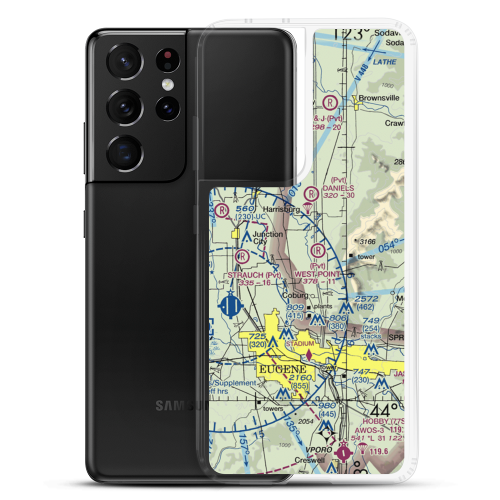 Greer Airport (OG48) VFR Sectional Samsung Case Samsung Galaxy S21 Ultra model shown