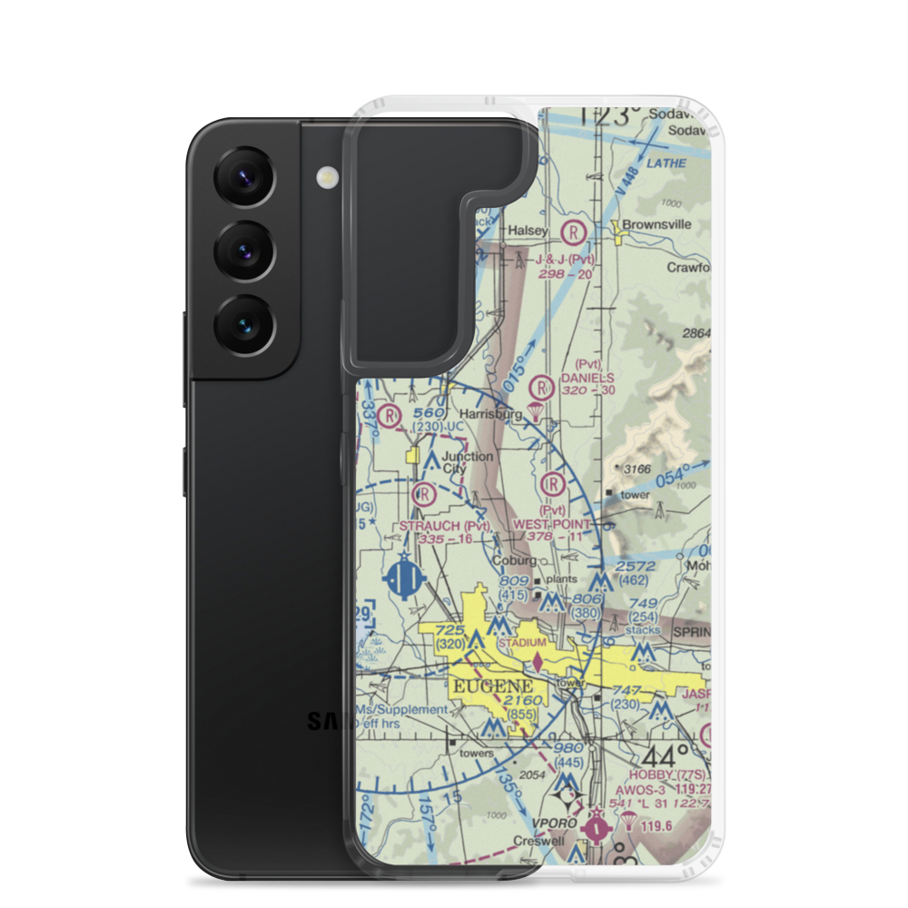 Greer Airport (OG48) VFR Sectional Samsung Case Samsung Galaxy S22 model shown