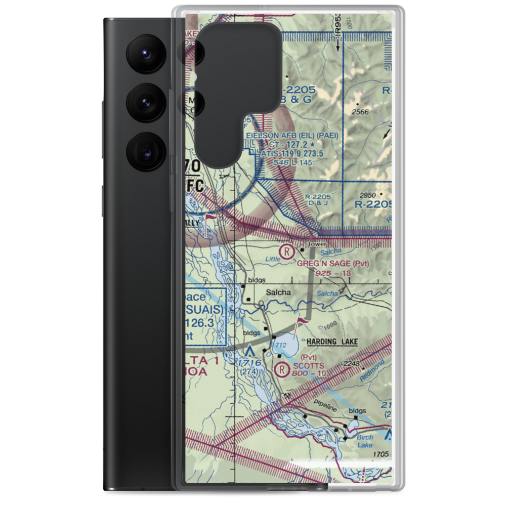 Greg'n Sage Airport (AK41) VFR Sectional Samsung Case Samsung Galaxy S22 Ultra model shown