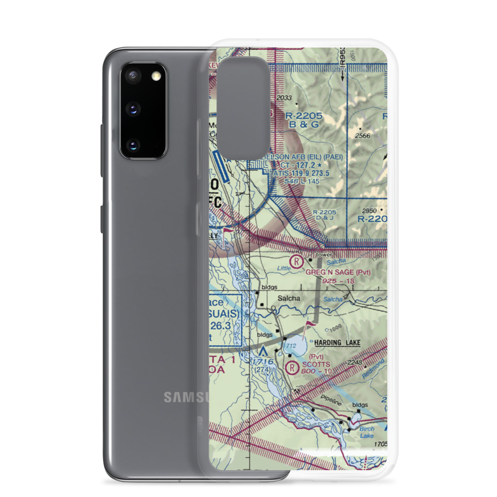 Greg'n Sage Airport (AK41) VFR Sectional Samsung Case Samsung Galaxy S20 model shown