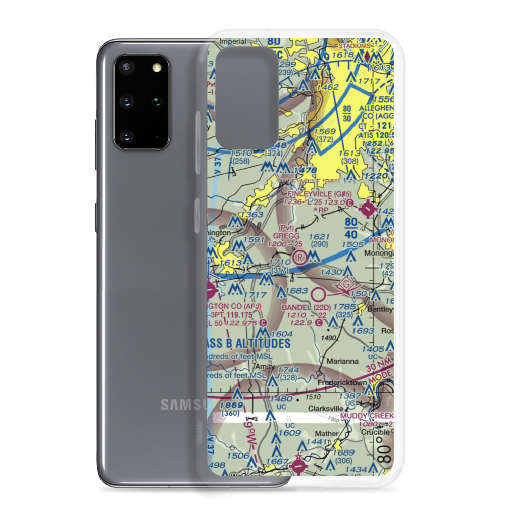 Gregg Airport (16PA) VFR Sectional Samsung Case Samsung Galaxy S20 Plus model shown