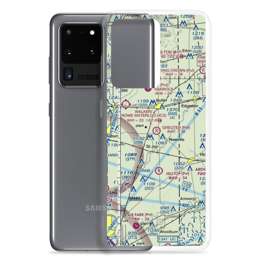 Greuter Field (69II) VFR Sectional Samsung Case Samsung Galaxy S20 Ultra model shown